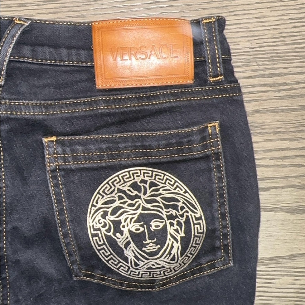 Versace 2010s Vintage Archive Jeans with Gold Detail